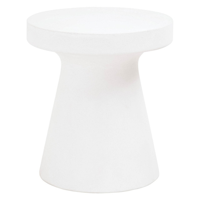 Essentials For Living - Tack Accent Table - Ivory Concrete