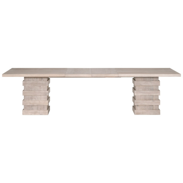 Essentials For Living Plaza Extension Dining Table in Natural Gray Acacia