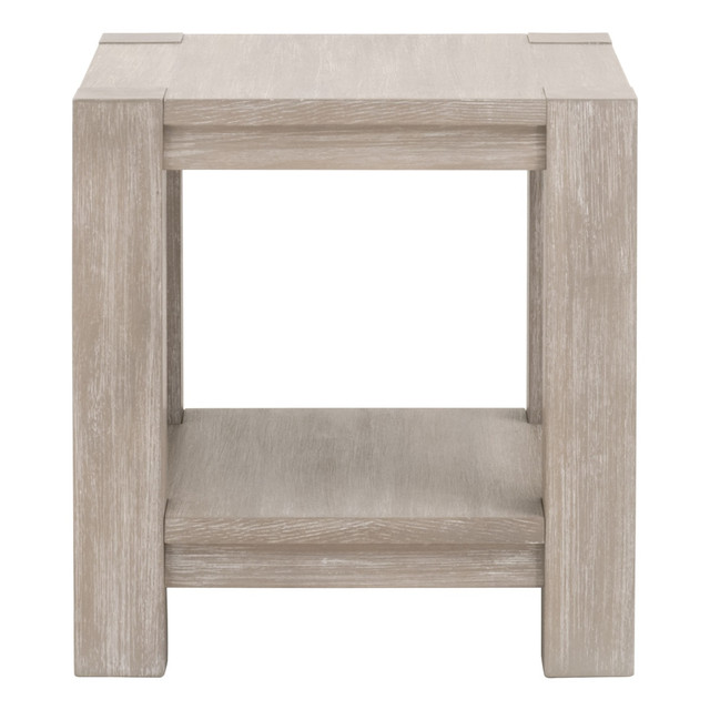 Essentials For Living Adler End Table in Natural Gray Acacia