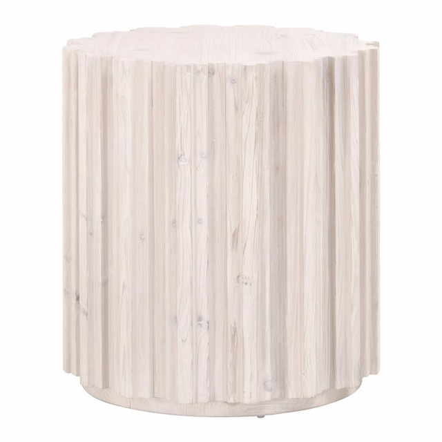 Essentials For Living - Roma End Table in White Wash Pine