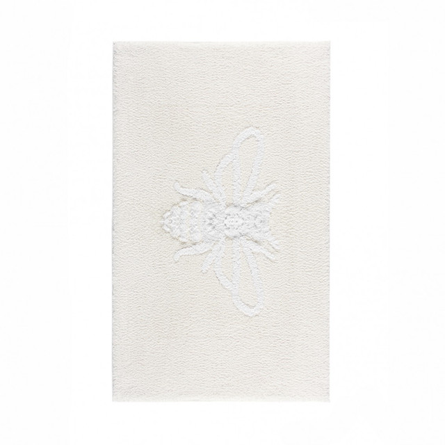 Graccioza Apiary Bath Rug in Snow/White Graccioza Apiary Bath Rug in Snow/White