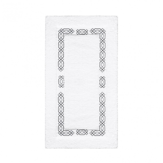 Graccioza MIlano Bath Rug in White Graccioza MIlano Bath Rug in White