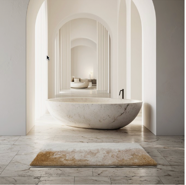 Sand Bath Rug Grey By Graccioza