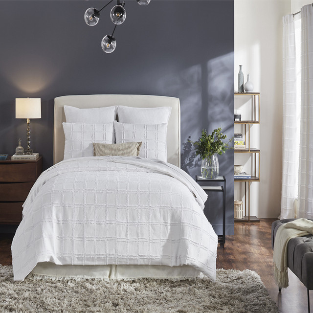 Chambers Duvet Cover in White by India's Heritage Chambers Duvet Cover in White by India's Heritage