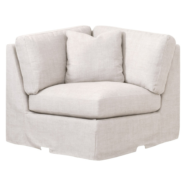 Essentials For Living  Lena Modular Slipcover Corner Chair