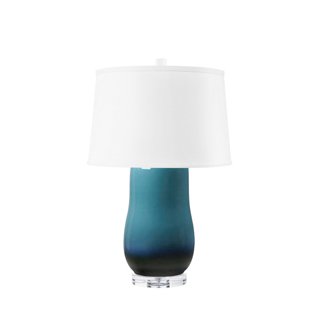 Villa & House - Savannah Lamp with Shade 17-inch White Linen with Nickel Dusky Ocean Villa & House - Savannah Lamp with Shade 17-inch White Linen with Nickel Dusky Ocean
