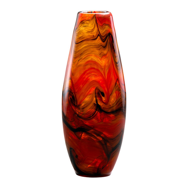 Large Italian Vase in Caramel Swirl by Cyan Design