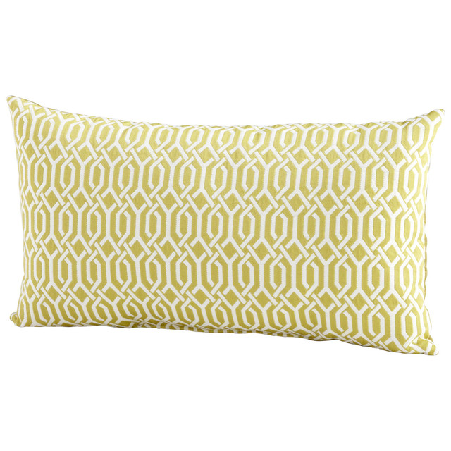 Interlochen Pillow in Lime Green by Cyan Design