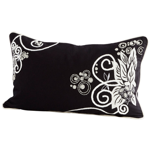 Pillow Cover 14 x 24 in Black And White by Cyan Design