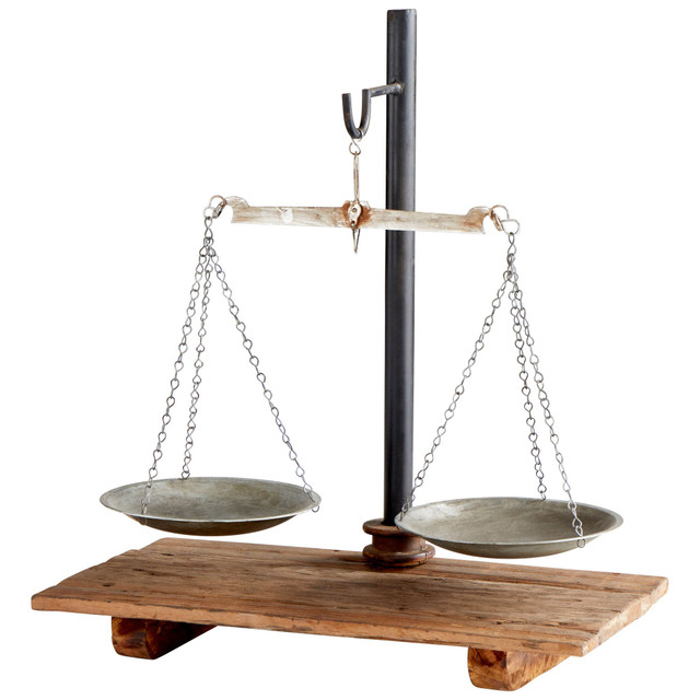 The Scales Of Sculpture in Walnut by Cyan Design