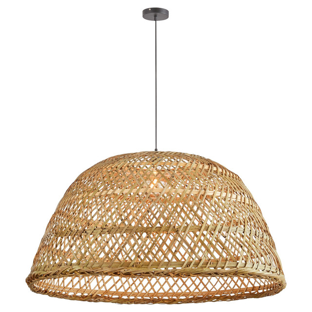 Vessel Pendant 1-Light in Bamboo by Cyan Design