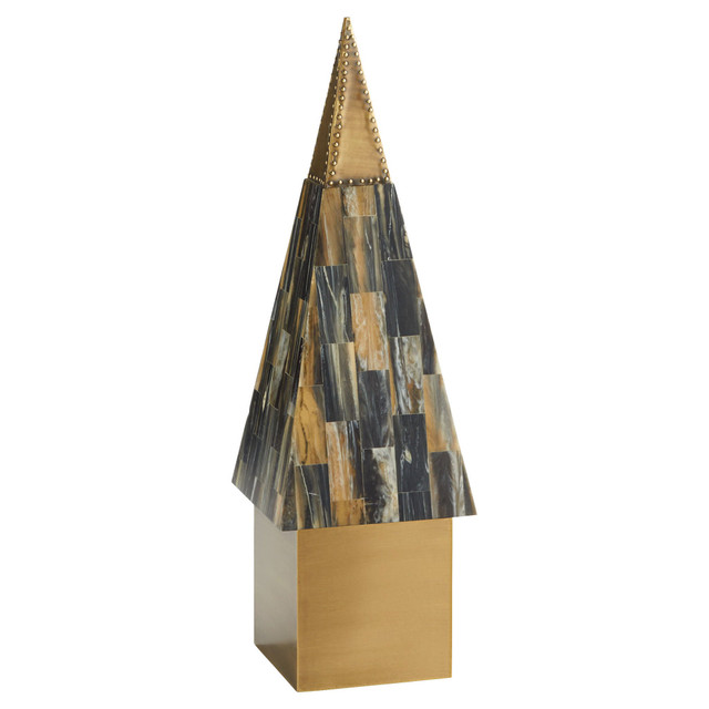 Small Cairo Spire in Horn by Cyan Design