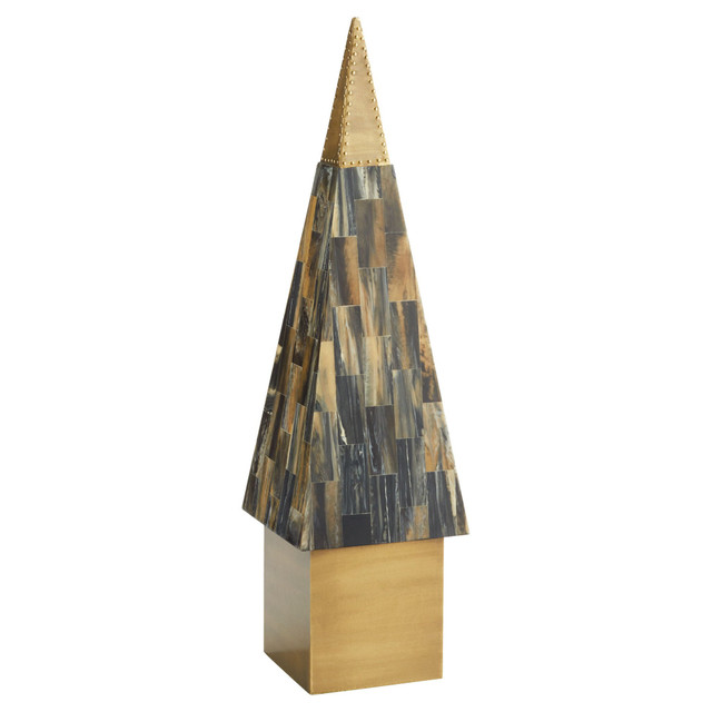 Large Cairo Spire in Horn by Cyan Design