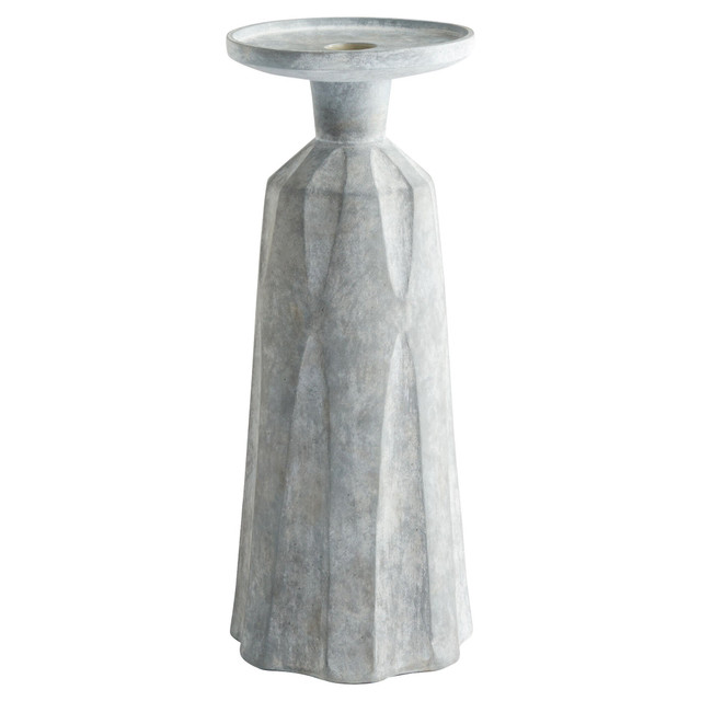 Large Attalus Candleholder in Grey by Cyan Design