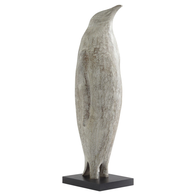 Large Penguin Sculpture in Grey by Cyan Design