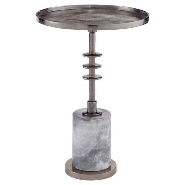 Jetson Accent Table Designed by J Kent Martin in Blackened Nickel by Cyan Design 