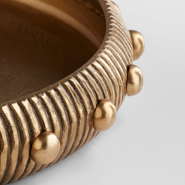 Batten Tray in Antique Brass Large by Cyan Design