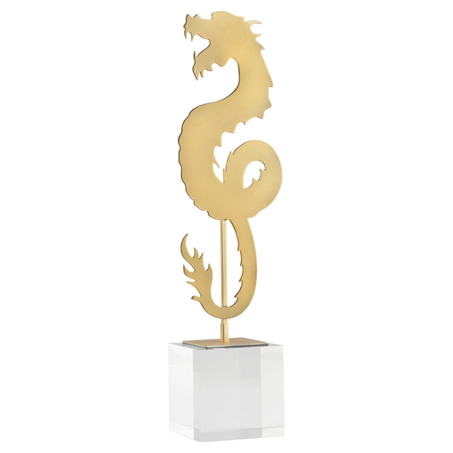 Short Haku Dragon in Gold by Cyan Design