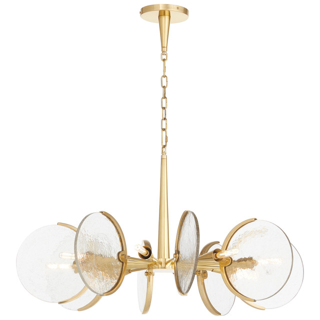 Alton 8-Light Chandelier in Aged Brass by Cyan Design