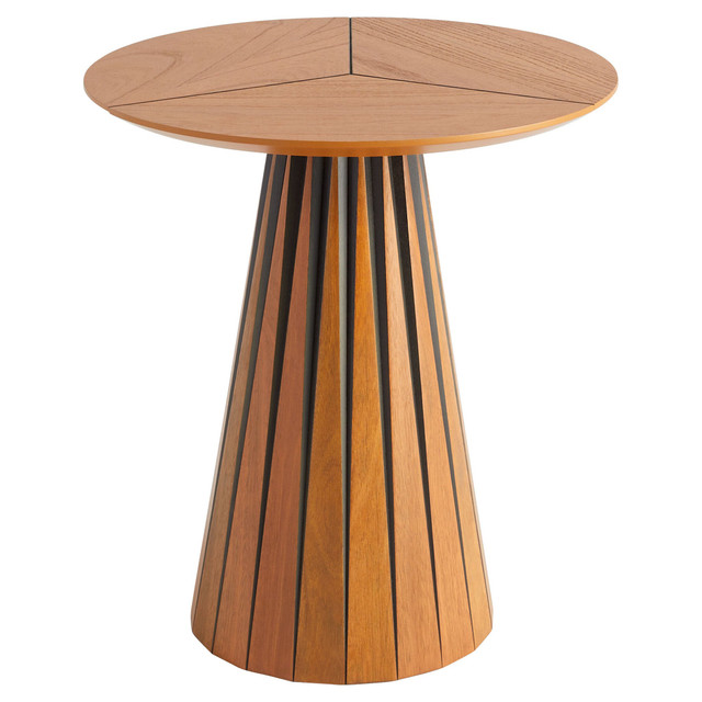 Bourbon Side Table in Medium Brown by Cyan Design
