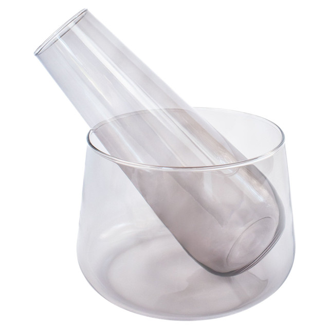 Water Drop Carafe & Bowl Designed by Thom Filicia in Smoked by Cyan Design