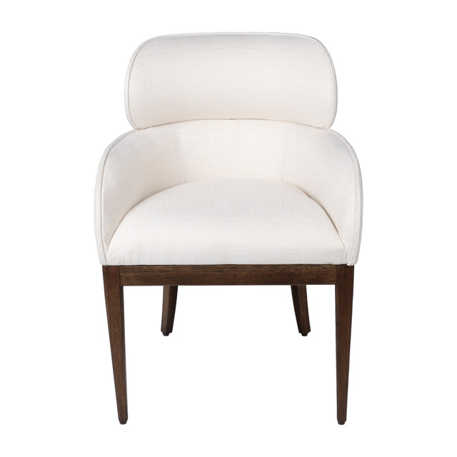 Lucien Dining Chair in Off-White Chenile Basket Weave by Cyan Design Lucien Dining Chair in Off-White Chenile Basket Weave by Cyan Design