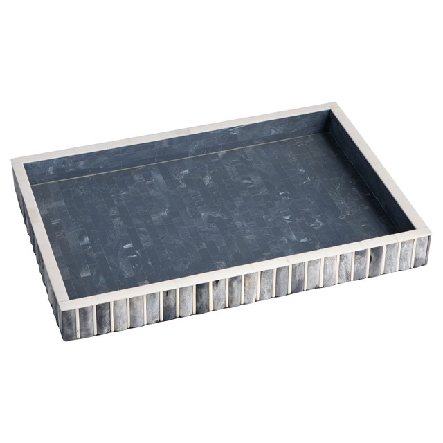 Large Lapis Tray in Blue & White by Cyan Design