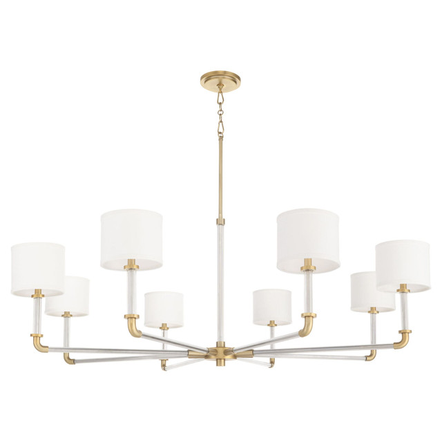 Hightower 8 Light Chandelier in Aged Brass by Cyan Design