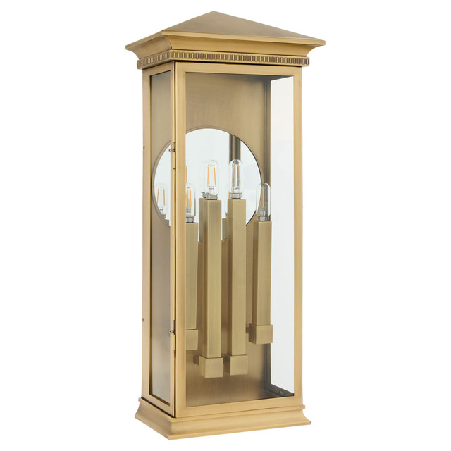 Guilford 4 Light Wall Mount in Heritage Brass by Cyan Design