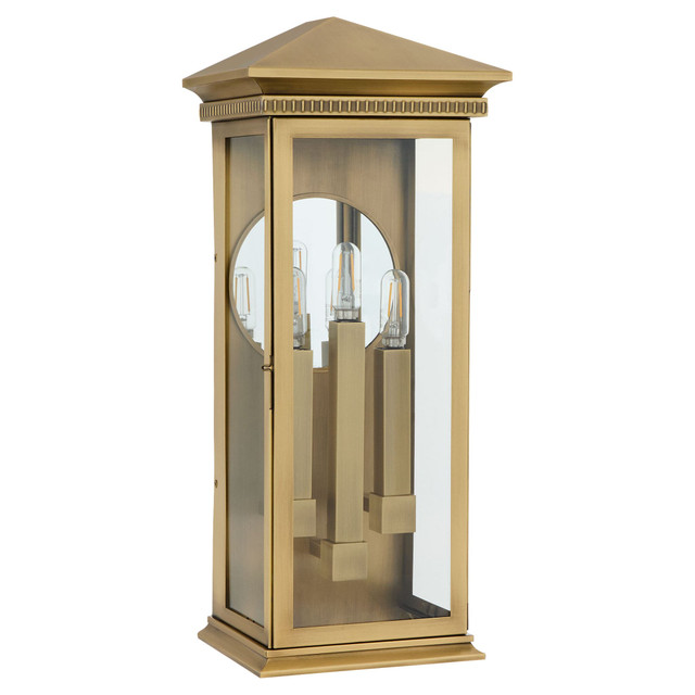 Guilford 3 Light Wall Mount in Heritage Brass by Cyan Design