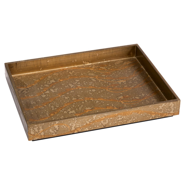 Medium Florence Tray in Bronze Lacquer - Rectangle by Cyan Design