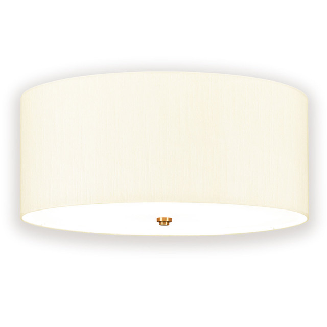 Fletcher 3 Light 22" Flush Mount in Aged Brass By Lucas + McKearn