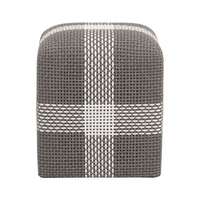 Essentials For Living - Cross Accent Cube in Dove Flat Rope