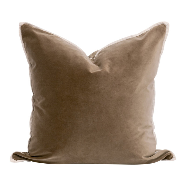 Essentials For Living - The Not So Basic 22" Essential Pillow, Caramel Velvet Essentials For Living - The Not So Basic 22" Essential Pillow, Caramel Velvet