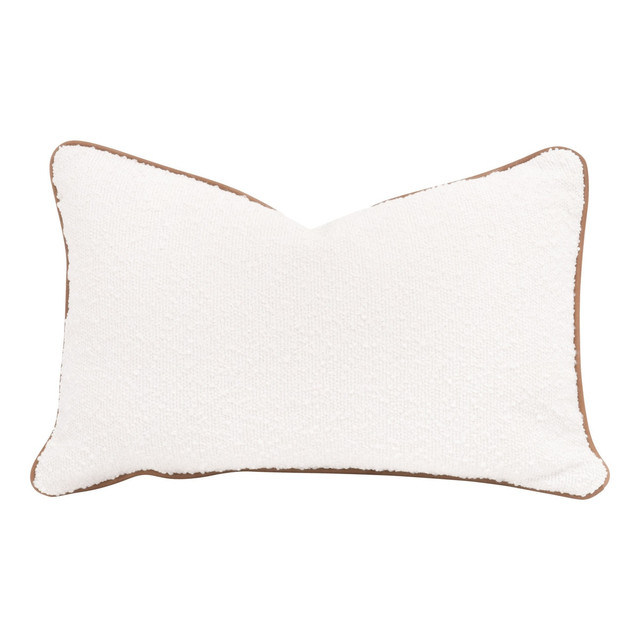 Essentials For Living - The Not So Basic 20" Essential Lumbar Pillow in LiveSmart Boucle-Snow Essentials For Living - The Not So Basic 20" Essential Lumbar Pillow in LiveSmart Boucle-Snow