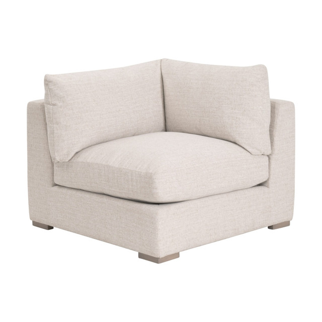 Essentials For Living - Newport Outdoor Modular Corner Chair in LiveSmart Shapiro-Sand Essentials For Living - Newport Outdoor Modular Corner Chair in LiveSmart Shapiro-Sand