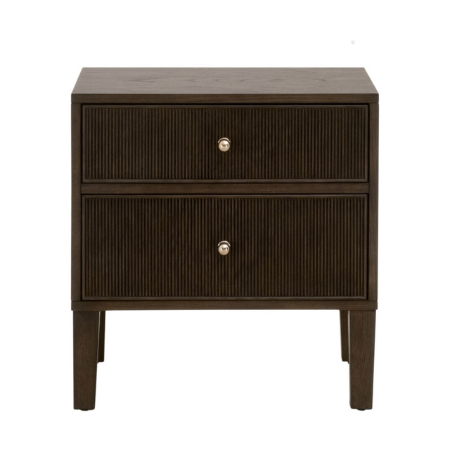 Essentials For Living - Highland 2-Drawer Nightstand in Dutch Brown Oak
