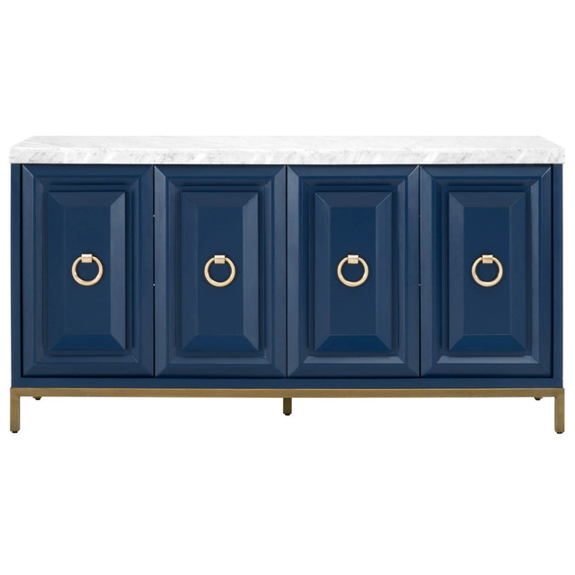 Essentials For Living - Azure Carrera Media Sideboard in Navy Blue