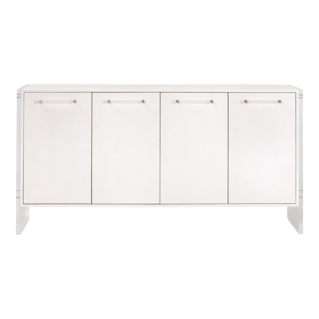 Essentials For Living - Sonia Shagreen Media Sideboard in Pearl Shagreen