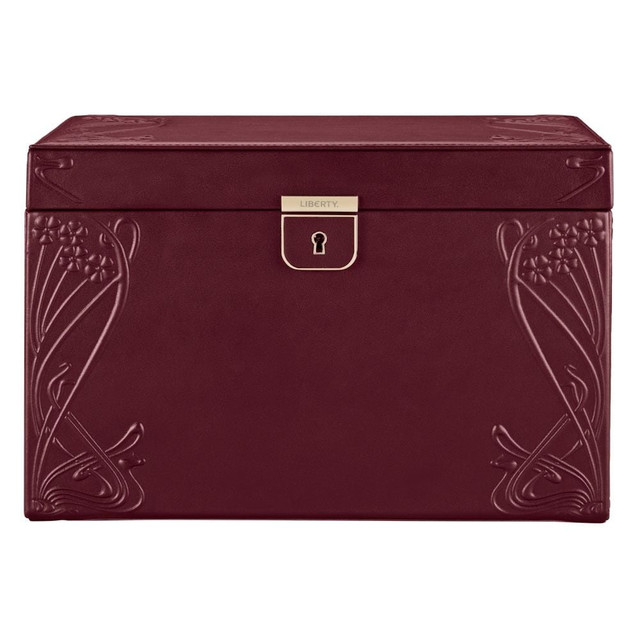 WOLF X LIBERTY Ianthe Large Jewelry Box in Burgundy WOLF X LIBERTY Ianthe Large Jewelry Box in Burgundy