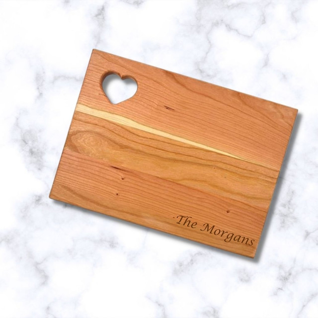 Love Birds Cherry Cutting Board by Carved Solutions Love Birds Cherry Cutting Board by Carved Solutions