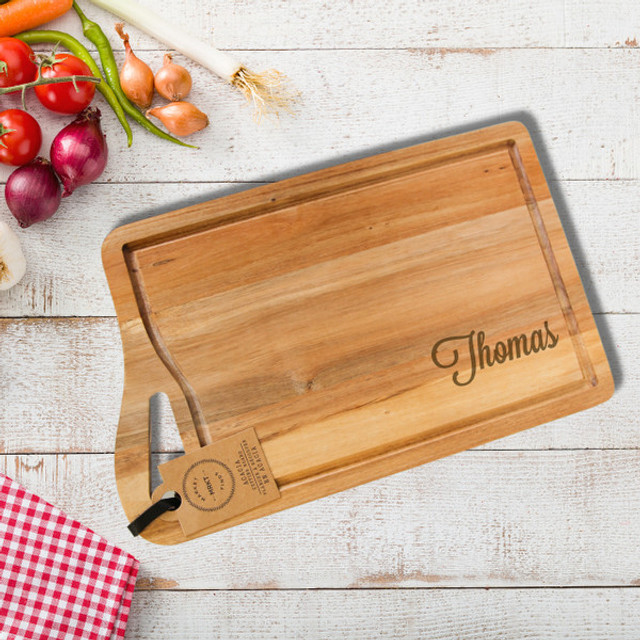 Acacia Cheese Board with Juice Groove by Carved Solutions Acacia Cheese Board with Juice Groove by Carved Solutions