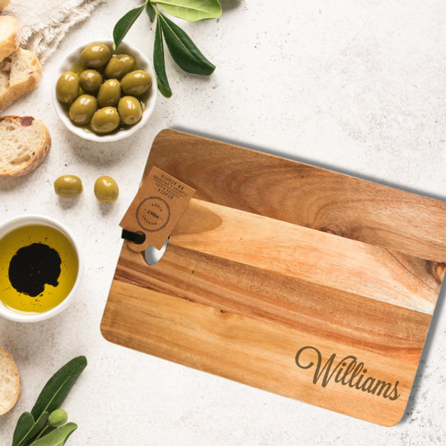 Acacia Small Cutting Board by Carved Solutions Acacia Small Cutting Board by Carved Solutions