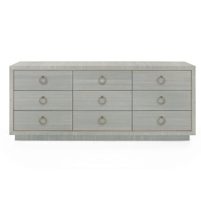 Villa & House Parker Extra Large 9-Drawer, Slate Blue Shimmer