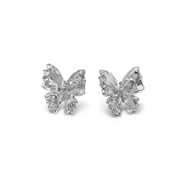 Dorian Webb - Small Butterfly Earrings in Sterling Silver