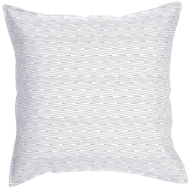 Ellora Casa by India's Heritage ZigZag Euro Shams in White