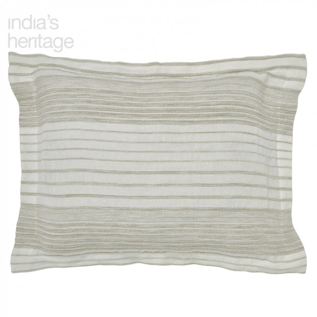Avalon Shams in Natural White by India's Heritage Avalon Shams in Natural White by India's Heritage