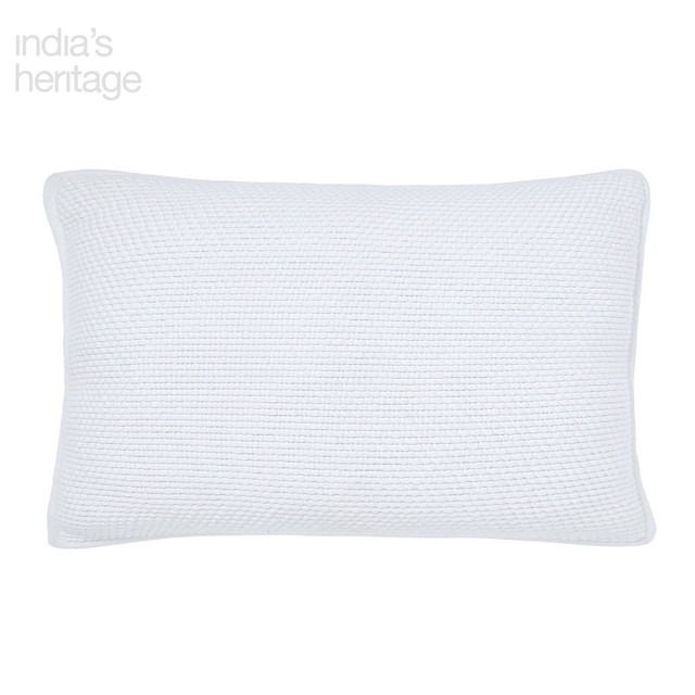 Ellora Casa by India's Heritage Mandalay Euro Shams in White