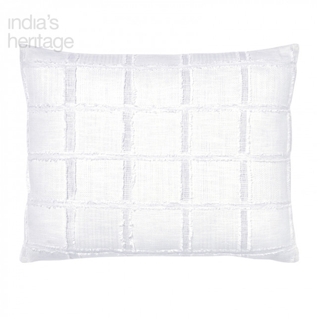 Chambers Shams in White by India's Heritage