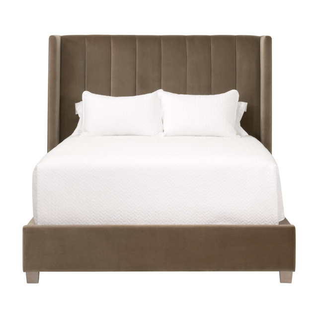 Essentials For Living - Chandler Cal King Bed in Caramel Velvet Essentials For Living - Chandler Cal King Bed in Caramel Velvet